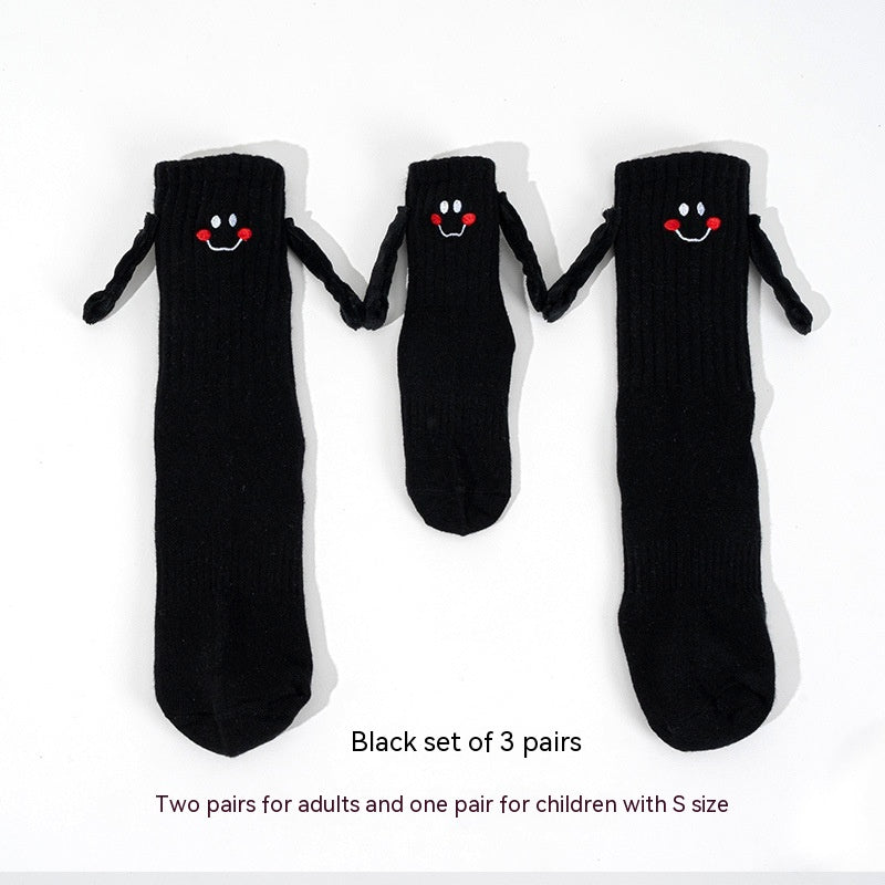 Magnetic Hand-holding Socks For Boys And Girls Tube Socks