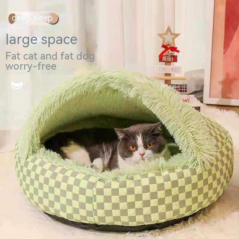 Pet Warm Diamond Quilt Closed Nest