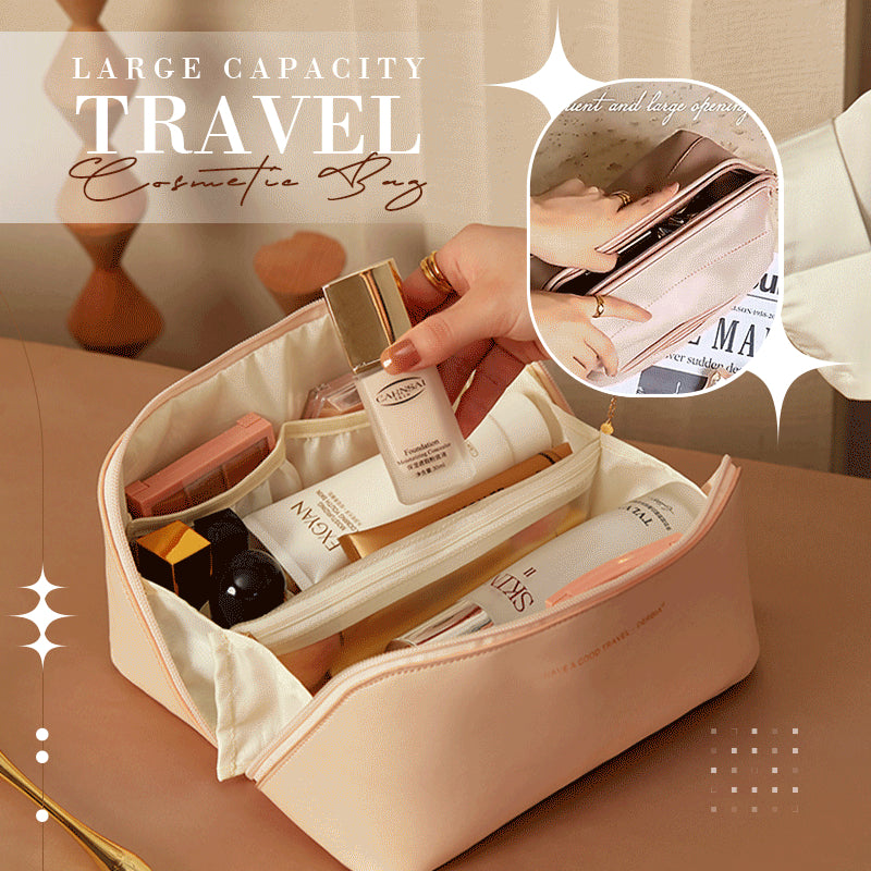 ¡Experimenta comodidad y elegancia con nuestra bolsa de cosméticos de viaje multifunción de gran capacidad! ✨👜