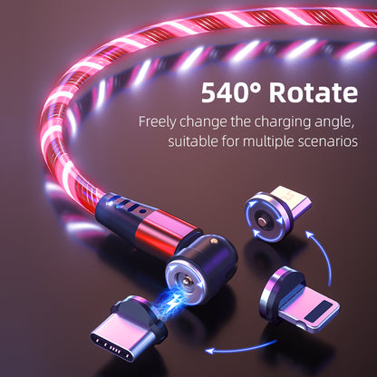 Experience the Future of Charging with Our 540° Rotate Luminous Magnetic Cable! ⚡💡