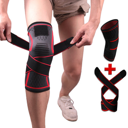 Compression Belt Knitted Sports Knee Pads Badminton Running Fitness Knee Pads