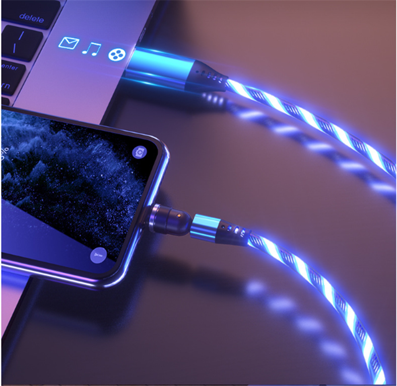 Experience the Future of Charging with Our 540° Rotate Luminous Magnetic Cable! ⚡💡