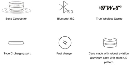 Altavoz de conducción ósea Altavoz colibrí Altavoz de audio de conducción ósea Bluetooth TWS Audio inalámbrico