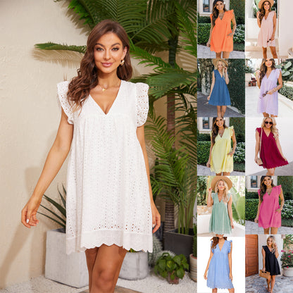 ¡Descubre tu look perfecto de verano con nuestros vestidos de encaje con bolsillo! 💃🏖️