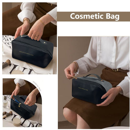 ¡Experimenta comodidad y elegancia con nuestra bolsa de cosméticos de viaje multifunción de gran capacidad! ✨👜