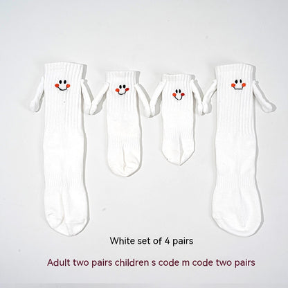 Magnetic Hand-holding Socks For Boys And Girls Tube Socks