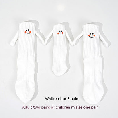 Magnetic Hand-holding Socks For Boys And Girls Tube Socks