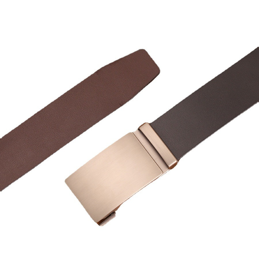 Men's Automatic Leather Buckle Belt