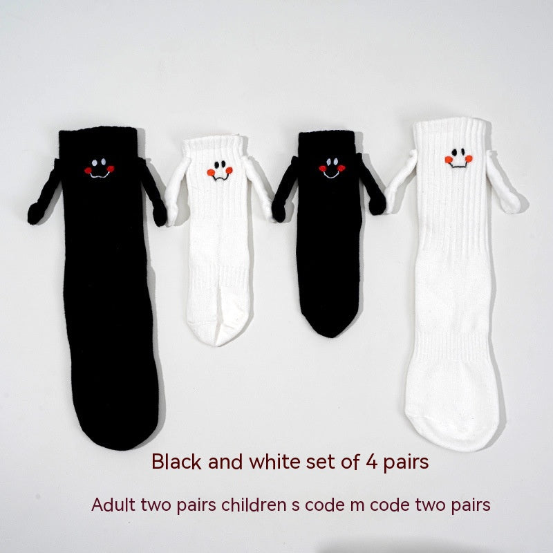 Magnetic Hand-holding Socks For Boys And Girls Tube Socks