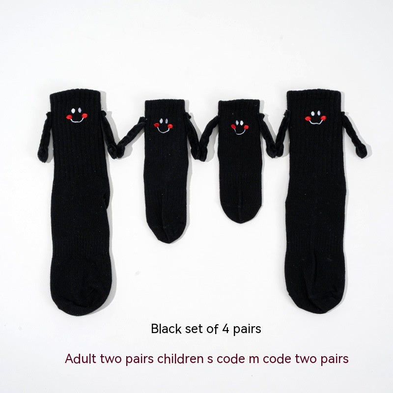 Magnetic Hand-holding Socks For Boys And Girls Tube Socks