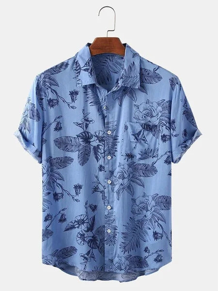 Camisa informal junto al mar para vacaciones para hombre, gran oferta, informal, independiente