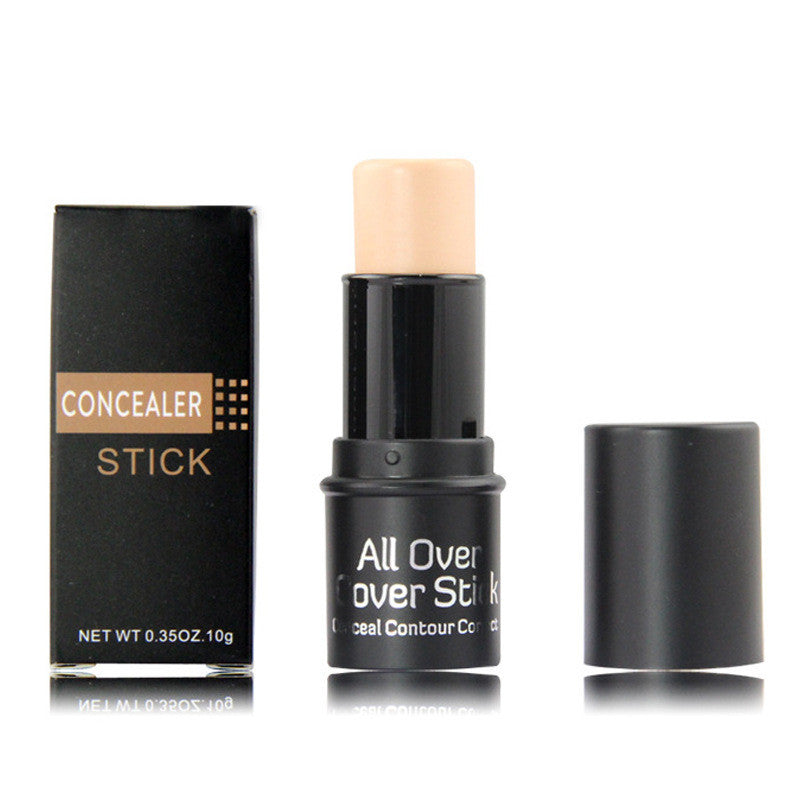 Corrector facial hidratante de tres colores que cubre espinillas pecas ojeras