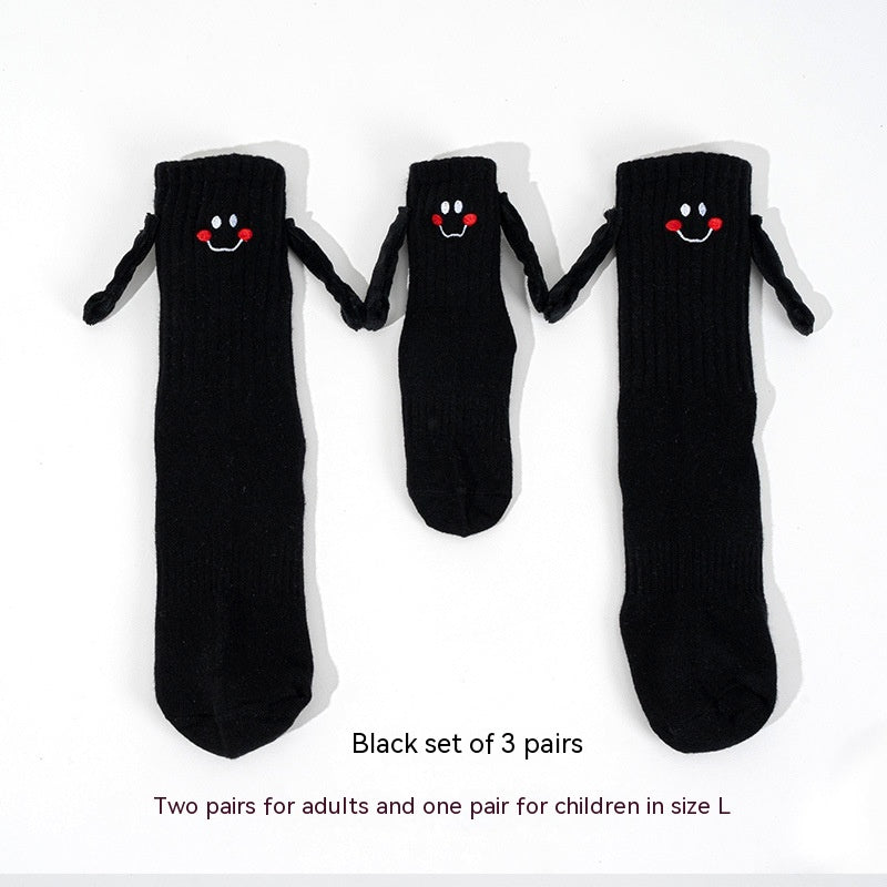 Magnetic Hand-holding Socks For Boys And Girls Tube Socks