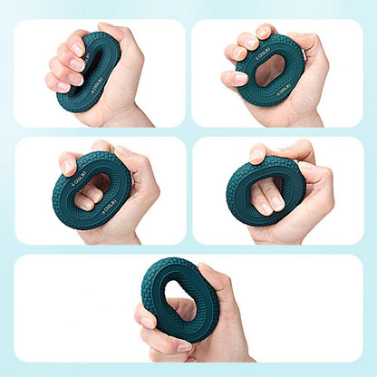Hand Grip Strengthener, Grip Strength Trainer And Finger Exerciser Silicone Adjustable Hand Grip 20-80LB Gripping Ring Finger Forearm Trainer Carpal Expander Muscle Workout Exercise