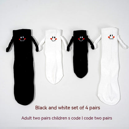 Magnetic Hand-holding Socks For Boys And Girls Tube Socks