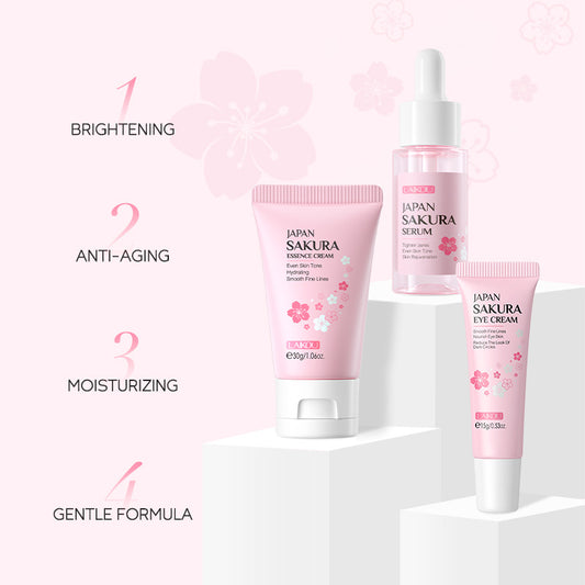 Cherry Blossom Skin Care Set 3 Pieces