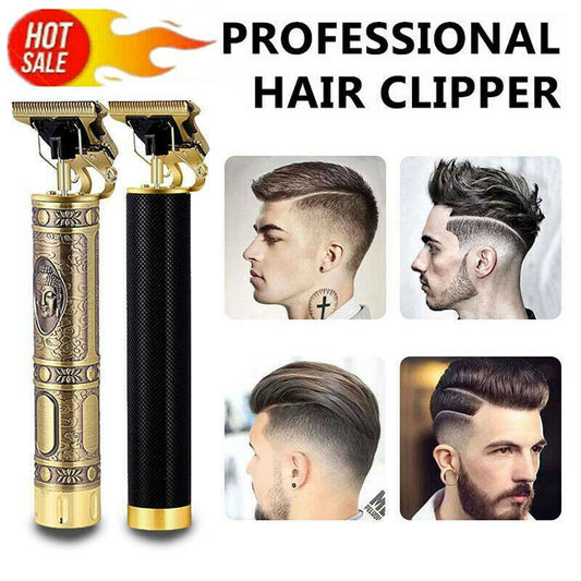 Cortadora de pelo eléctrica USB, afeitadora recargable, recortadora de barba, Máquina para cortar cabello profesional para hombres, corte de pelo de barbero y barba